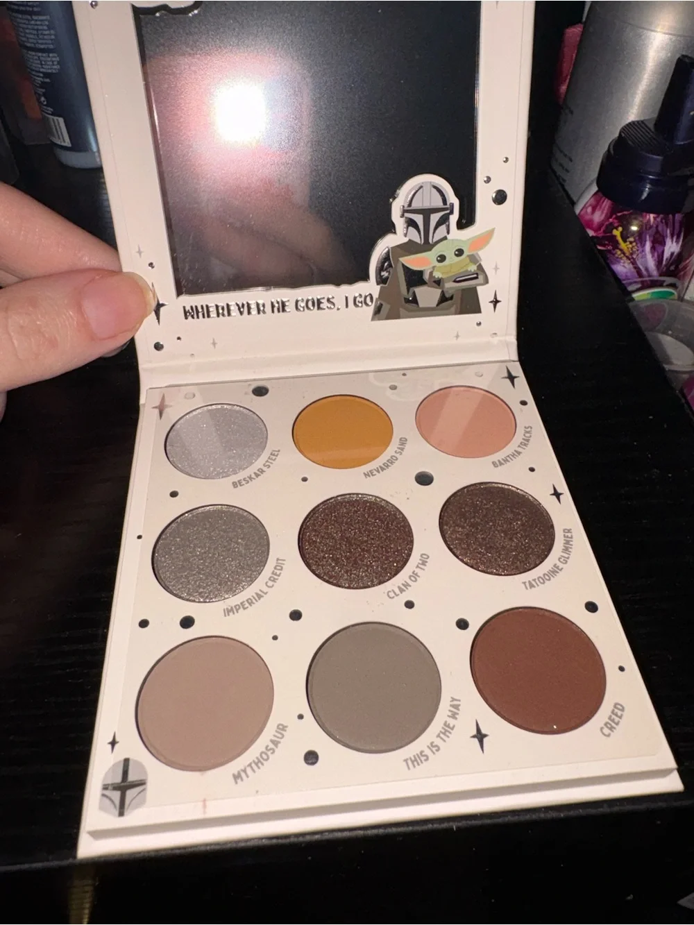 Colourpop Star Wars The Mandalorian Eyeshadow Palette - Gold, Black, Cream, Gray